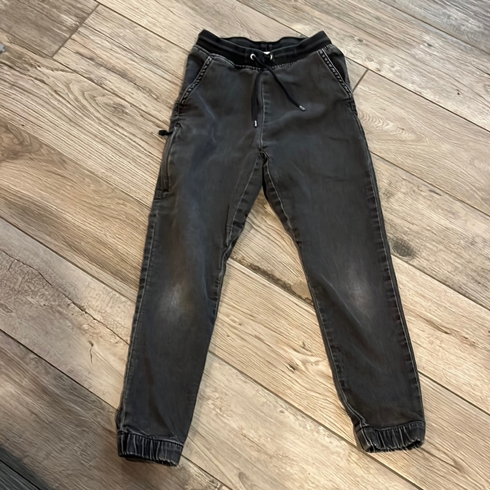 Gymboree grey denim jogger pants, sz 7/8